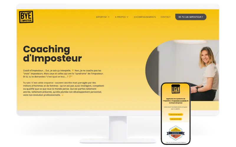 Réalisation Site Internet Bye L'imposteur